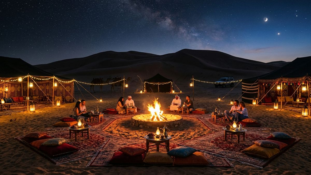 Authentic Abu Dhabi Desert Safari Experience & Camp